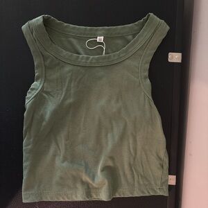 Green tank top